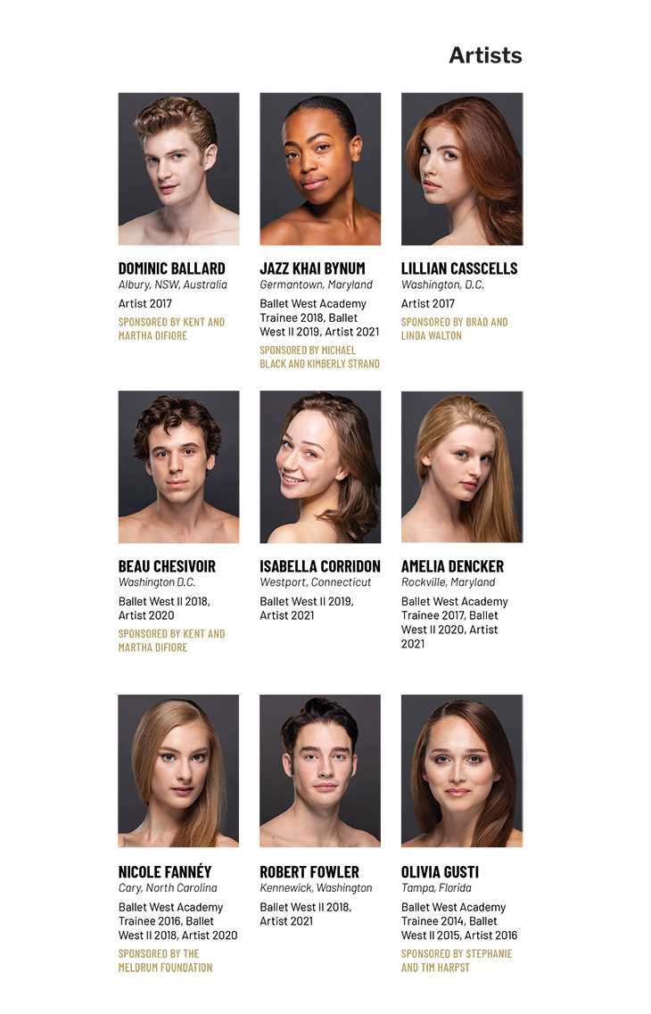 Ballet West Artists Photos