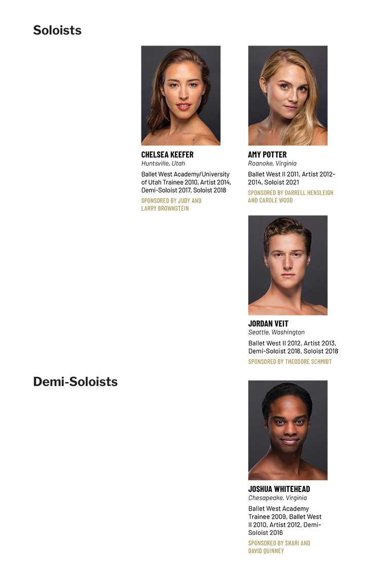 Ballet West Soloists Photos