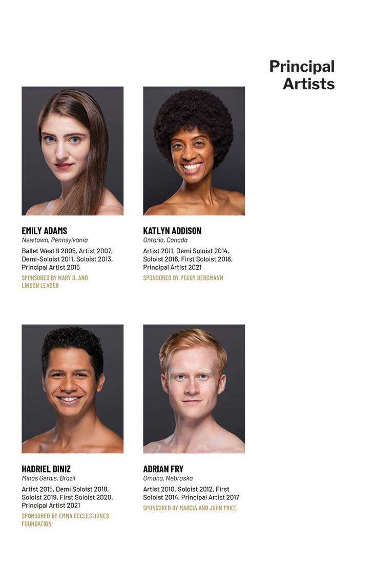 Ballet West Principal Artists Photos