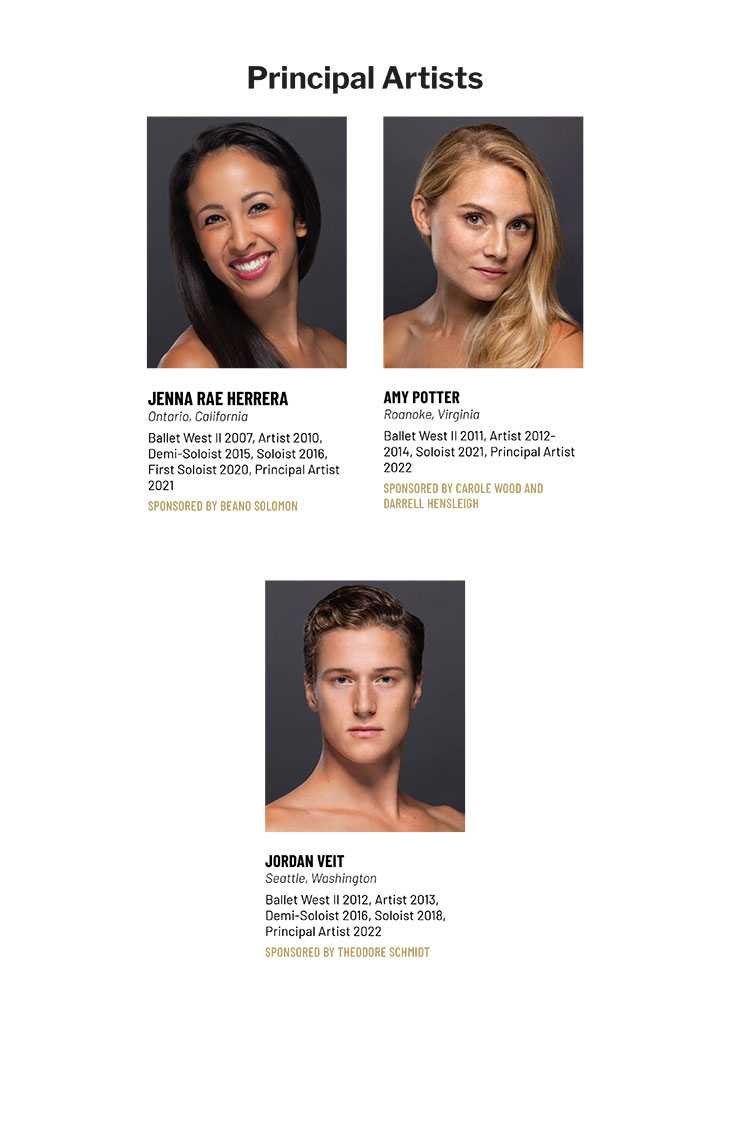 Ballet West Principal Artists Photos