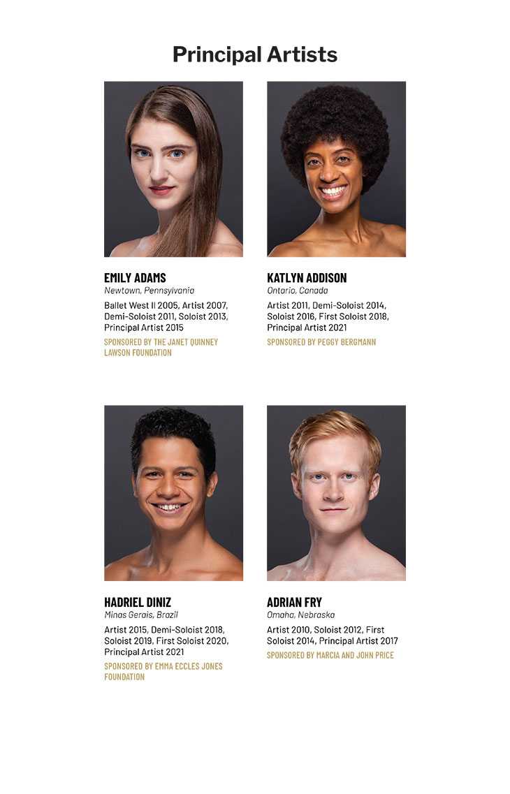 Ballet West Principal Artists Photos