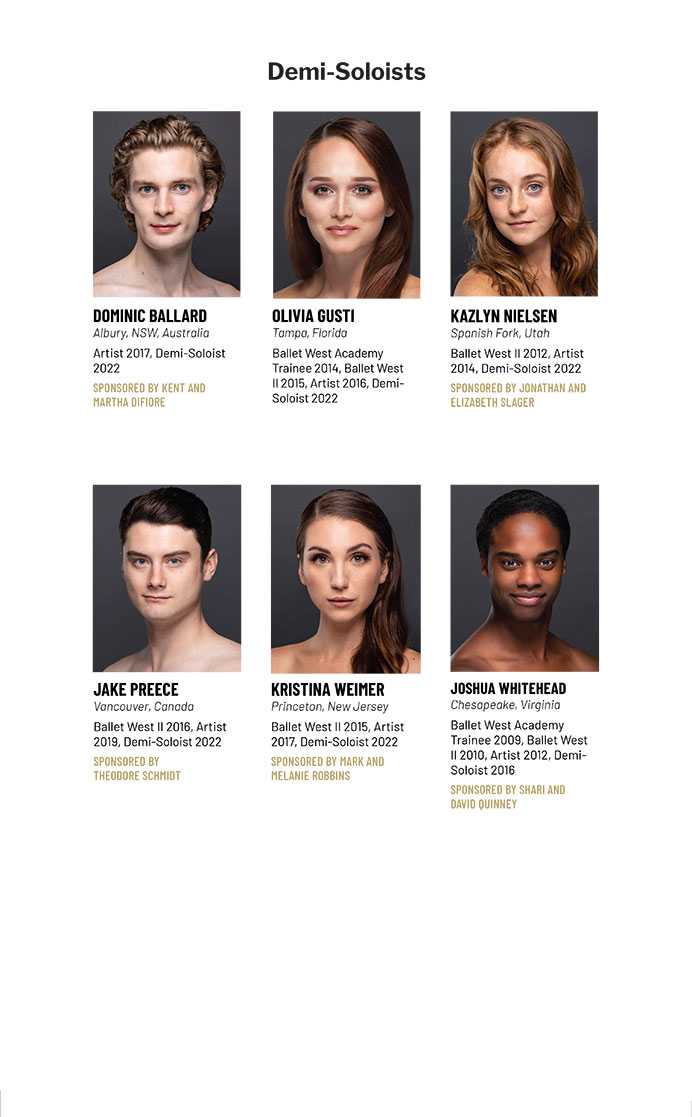 Ballet West Soloists Photos