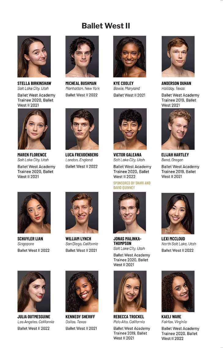 Ballet West Artists Photos