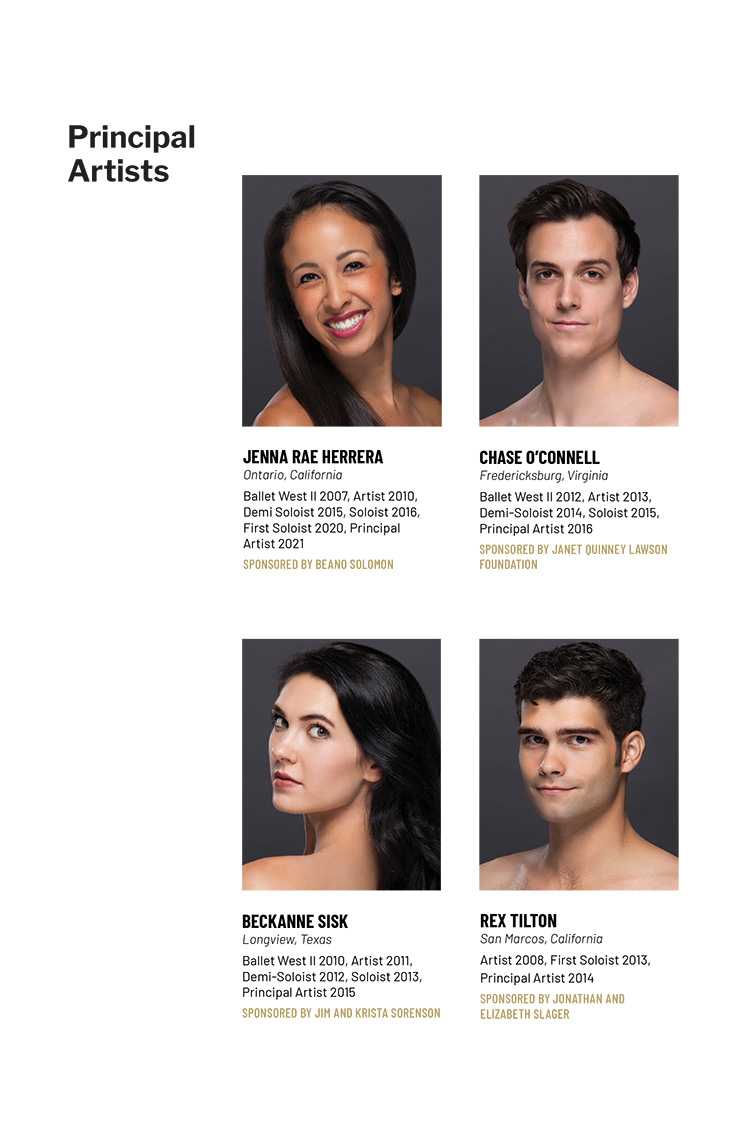 Ballet West Principal Artists Photos