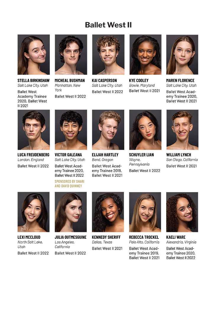 Ballet West Artists Photos