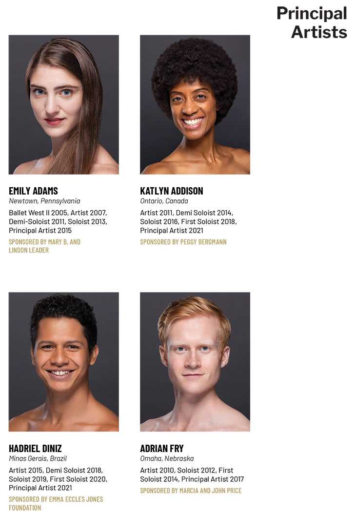 Ballet West Principal Artists Photos