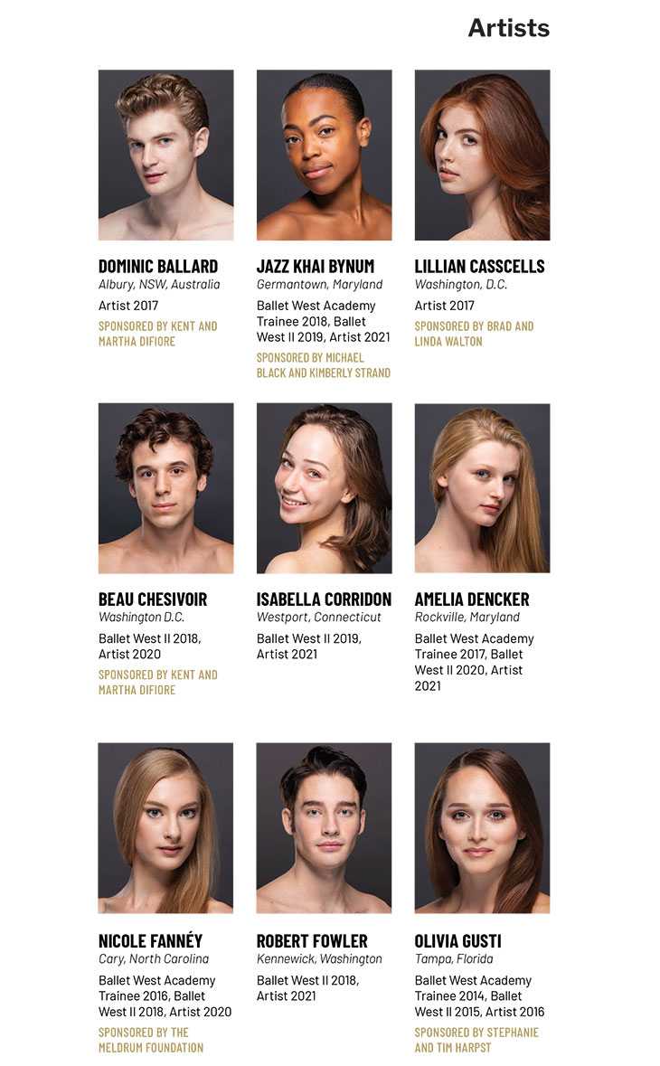 Ballet West Artists Photos