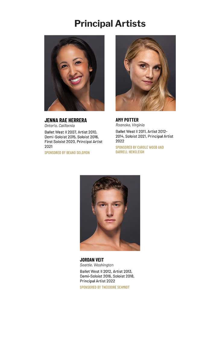 Ballet West Principal Artists Photos